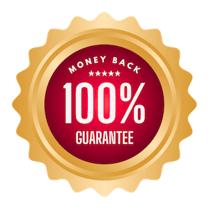 100% money back guarantee